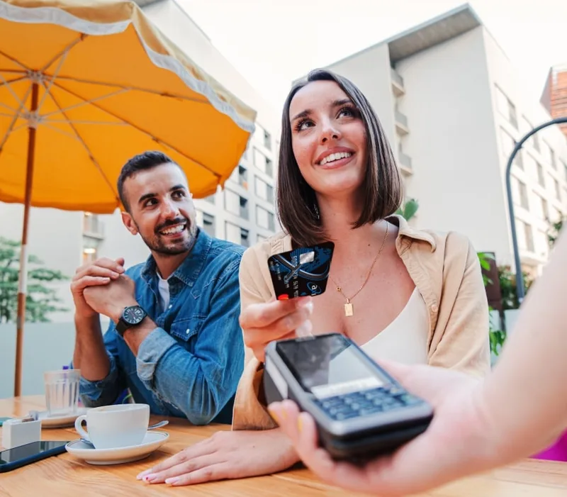 Pago con tarjeta en un comercio